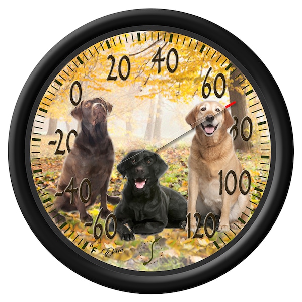 Taylor Taylor Dogs Design Dial Thermometer Plastic Multicolored 13.25 in. 6703N - main